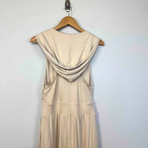 Free People Movement‎ Second Chance Hooded Jumpsuit Relaxed Fit Beige Size Small - Picture 7 of 16